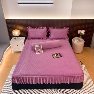 [SIÊU PHẨM] SÉT GA GỐI TRẦN PHỦ BÁNH BÈO NỈ NHUNG , GA TRẢI GIƯỜNG NỈ NHUNG BO CHUN BỌC ĐỆM