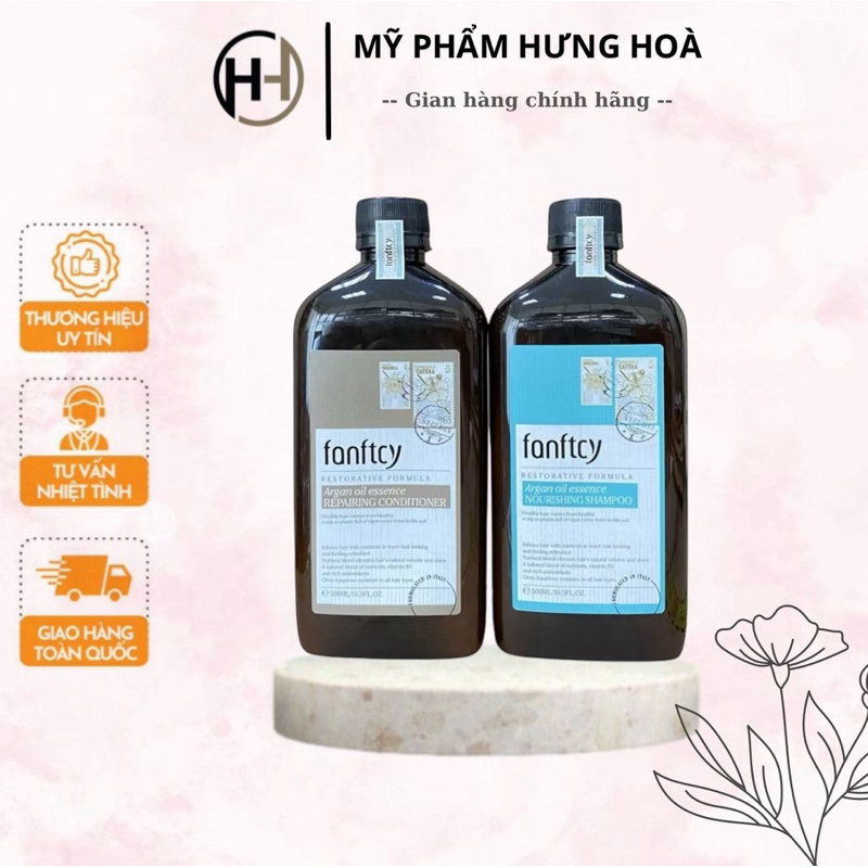 DẦU GỘI XẢ FANFTCY ARGAN OIL 500ML NGĂN RỤNG KÍCH MỌC TÓC, PHỤC HỒI TÓC HƯ TỔN HƯƠNG NƯỚC HOA
