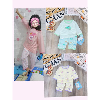 (21-35kg) SẴN Đồ HÈ NGỦ ( lửng , mặc ngủ tăng sz)Lanyutu LOẠI 1, kháng khuẩn,chất Tencel mát lạnh cho bé (form to)l