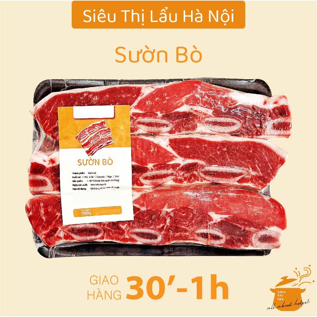 [HN] Sườn Bò Nướng - Sườn Bò Mỹ Có Xương 500g - Siêu Thị Lẩu & Đồ Nướng