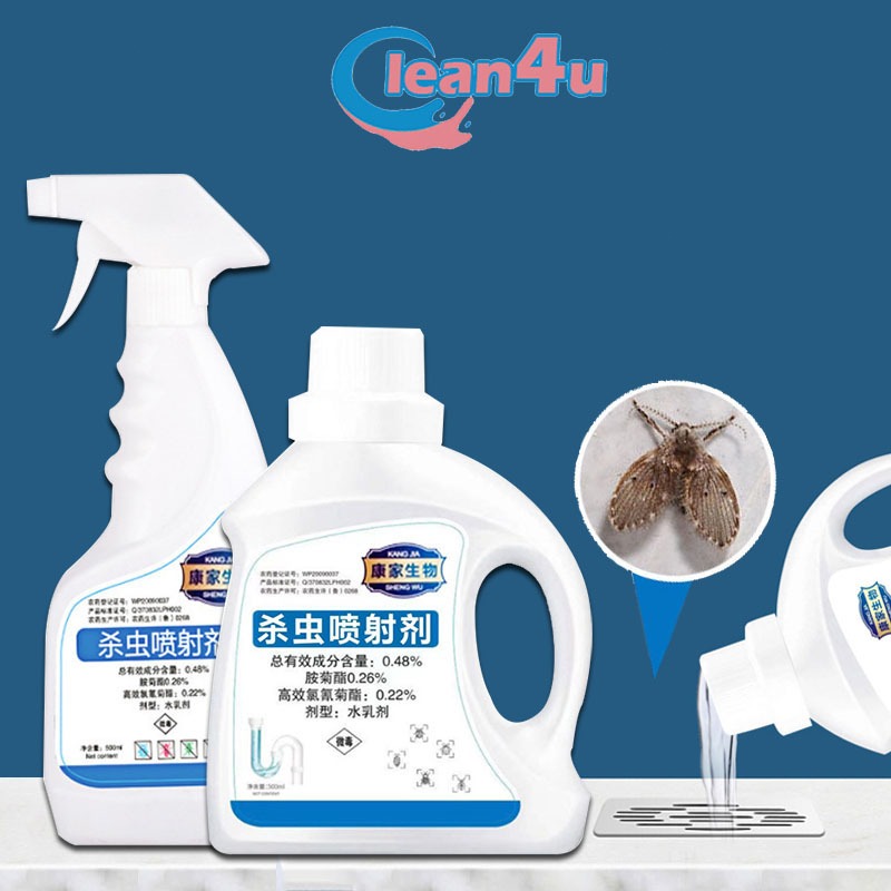 Dung dịch thuốc 500ml diệt tận gốc bọ côn trùng rết,gián,côn trùng trong lỗ thoát sàn nhà vệ sinh nhà bếp