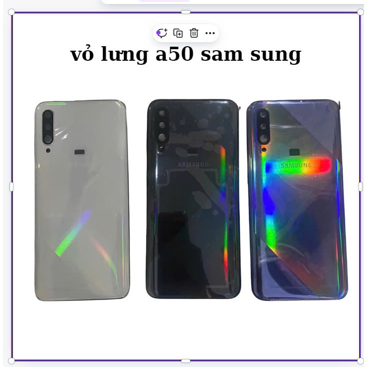 vỏ lưng A50 samsung,dùng để thay thế