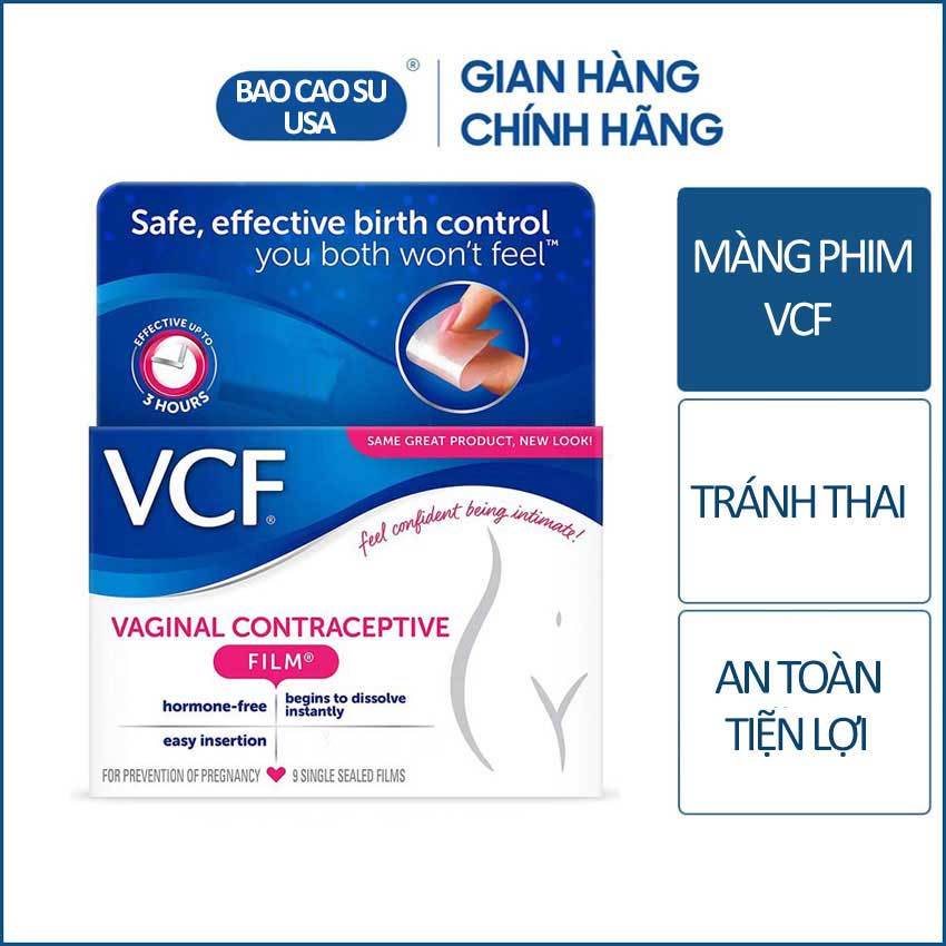 Màng Phim Tránh Thai Vcf Hộp 9 Miếng [Chính Hãng Usa]