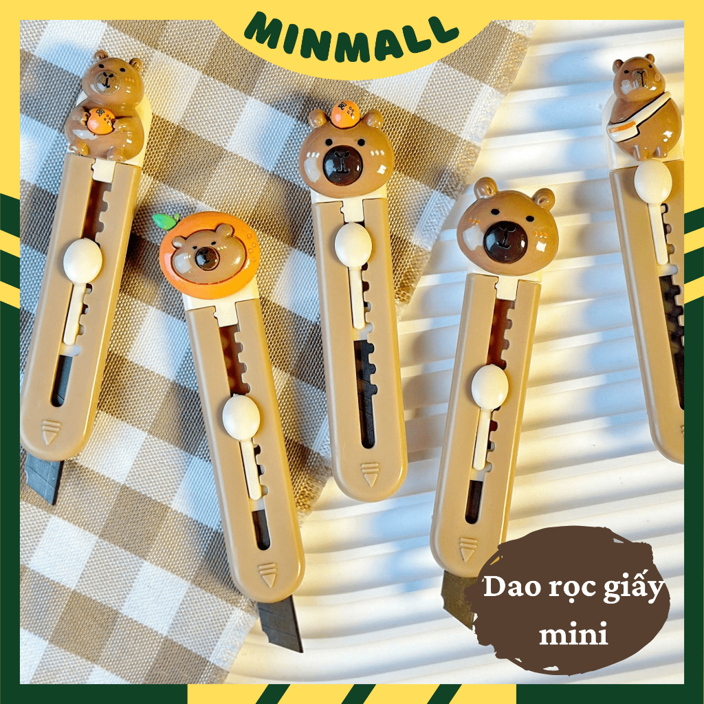Dao rọc Giấy Mini Hoạt Hình Dễ Thương