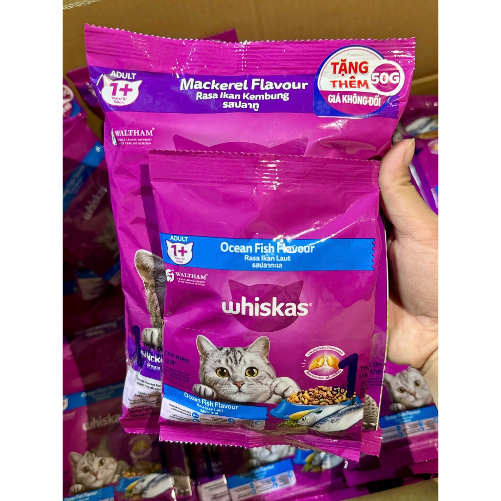 HẠT WHISKAS (400g/gói) - THỨC ĂN DẠNG HẠT CHO MÈO TRƯỞNG THÀNH [ MUA 1 TẶNG 1 gói nhỏ như hình]