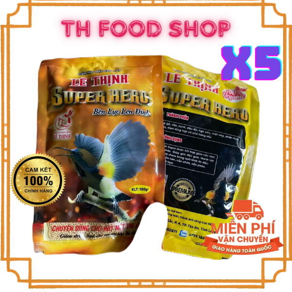COMBO5 GÓI CÁM CHIM HÚT MẬT LÊ THỊNH . YAN . GOLD . GIA KIỆM ( 500GR)