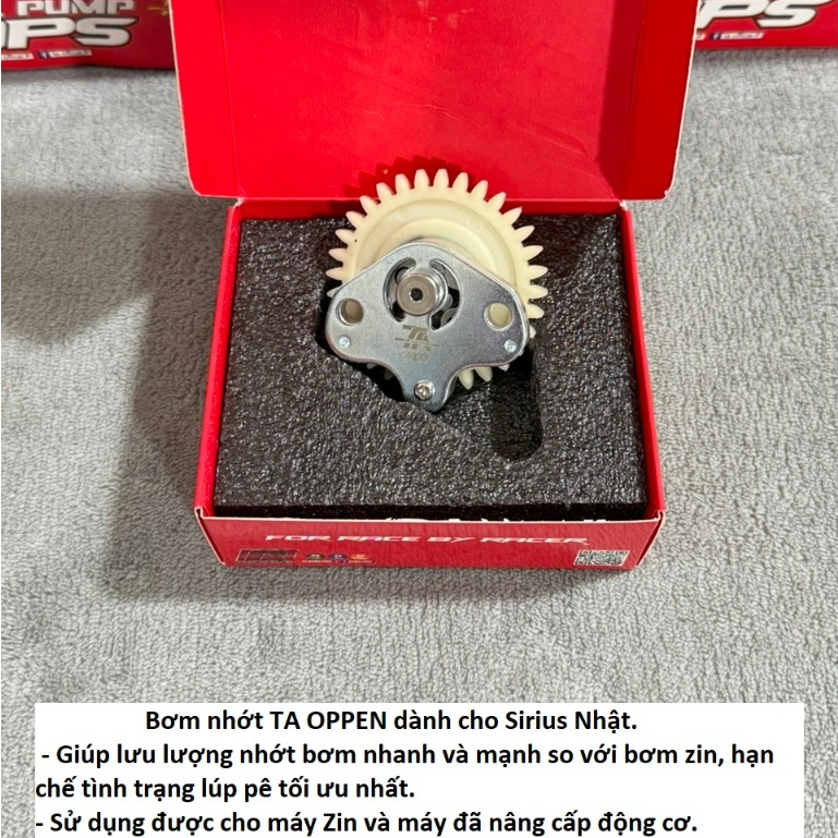 Bơm nhớt độ TA CNC dành cho xe Sirius Nhật