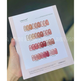 Set sơn gel thạch đục Minayin 12 chai  ( kèm bảng màu )