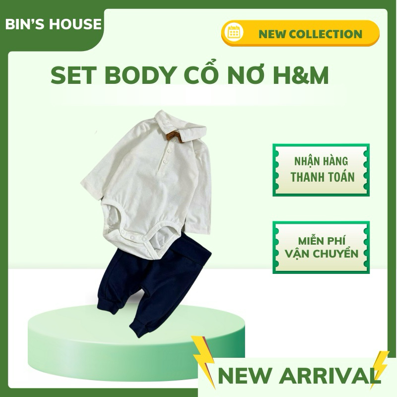 Set body công tử H&M sz 0-9M