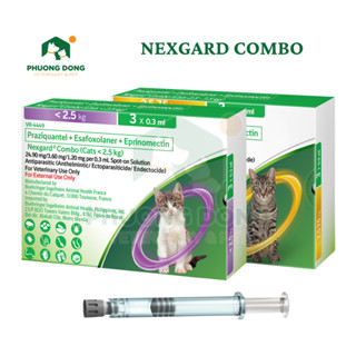 NexGard Combo -  Nhỏ gáy cho Mèo phòng và trị nội, ngoại kí sinh - 1 ống lẻ