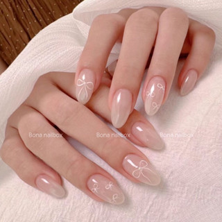 Nailbox thiết kế HÀN QUỐC TRÁNG NGỌCTRAI NƠ VẼ MẢNH by BONA ( ĐỌC MÔ TẢ) nail box đi học đi chơi chụp kỉ yếu