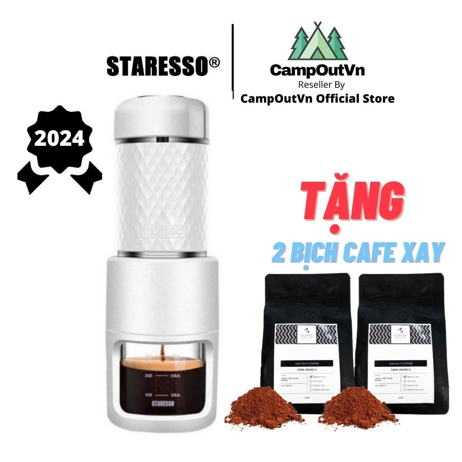 Máy pha cà phê Staresso campoutvn staresso basic du lịch cắm trại máy pha cafe cầm tay campout