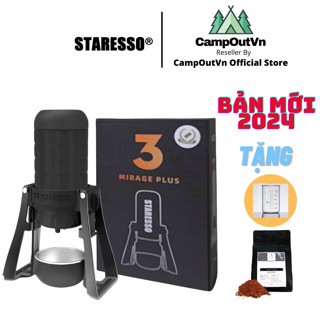 Máy pha cafe Staresso campoutvn staresso mirage pro du lịch máy ép pha cà phê cầm tay mini TẶNG CAFE