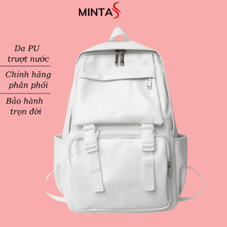  Balo Da PU Nam Nữ Thời Trang Kiểu Hàn Quốc. Balo Trơn Đeo Vai đi chơi đi học đi làm Chất Da Cao Cấp MINTAS 668 