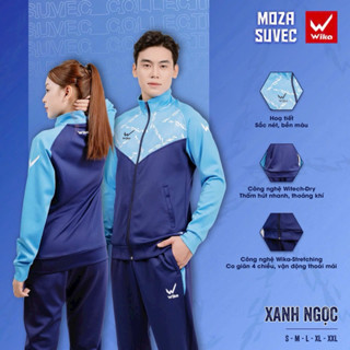 Bộ áo quần thể thao nam nữ Wika Suvec Moza chính hãng cao cấp giá rẻ giữ ấm mùa đông lạnh thể dục chạy bộ tập gym đẹp