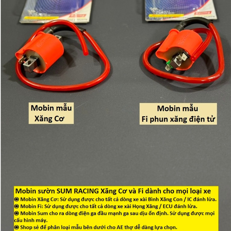 Mobin sườn SUM Racing cho mọi dòng xe