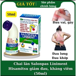 Dầu lăn Salonpas giảm đau Hisamitsu, chai 50ml.