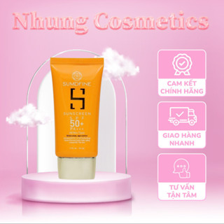  Kem chống nắng Sumdfine sunscreen 50g lên tone che khuyết điểm nhập khẩu chính hãng 