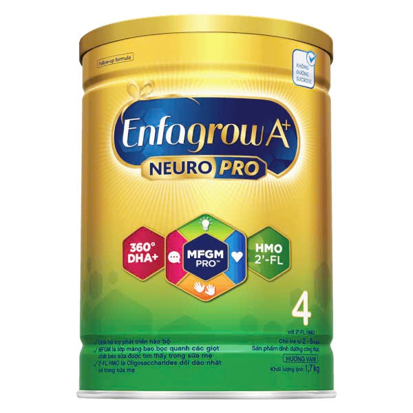 Sữa Enfagrow A+ Neuropro 4 lon 1.7kg/830g