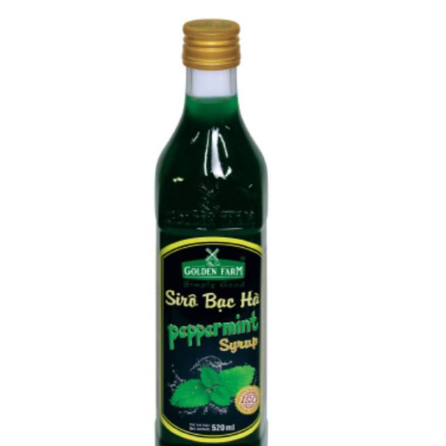 Siro Bạc hà GoldenFarm520ml