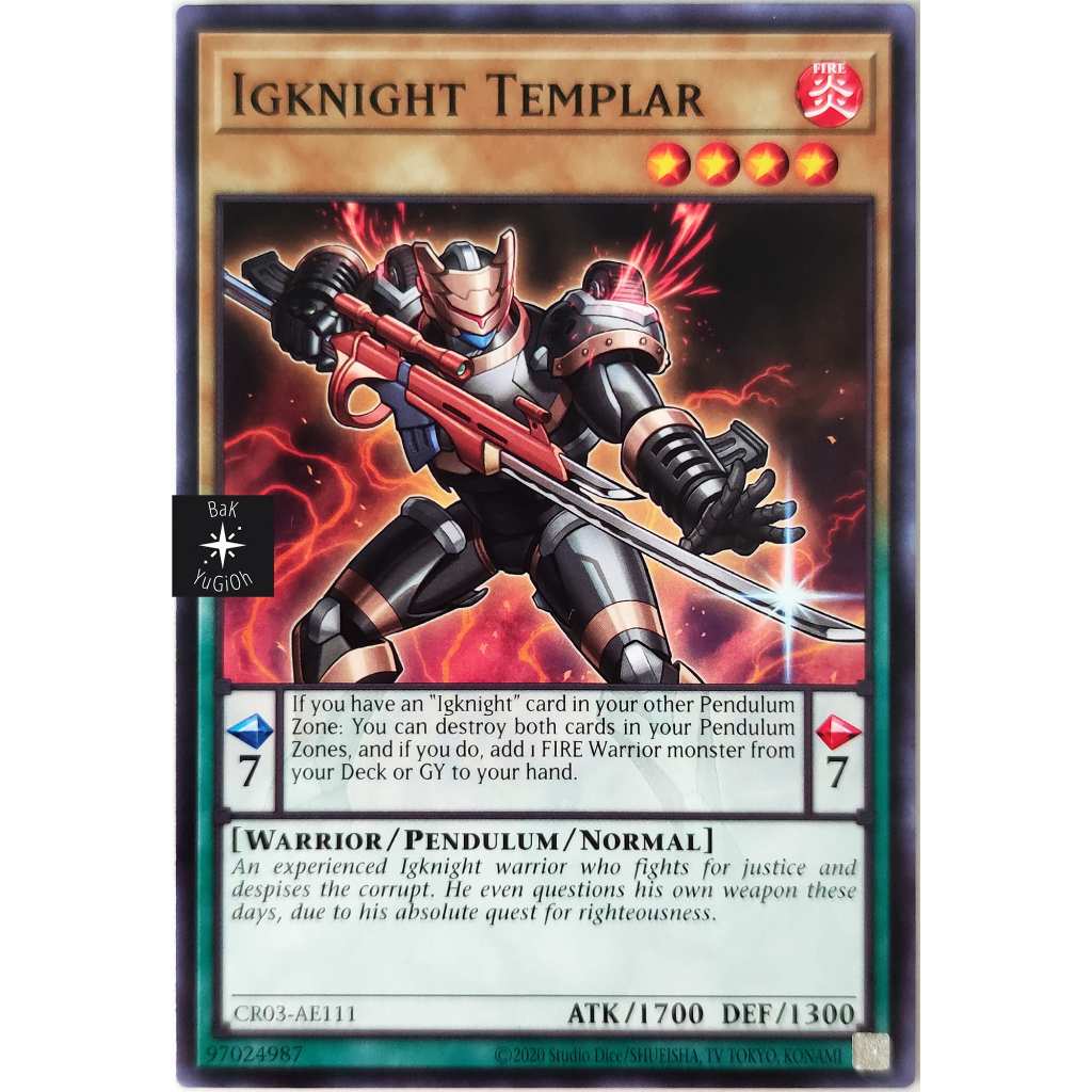 [BaK Yu-Gi-Oh] [Thẻ Bài Chính Hãng] Igknight Templar |AE| Common