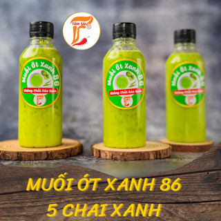  Muối ớt xanh 86 - Combo 5 chai muối ớt xanh 