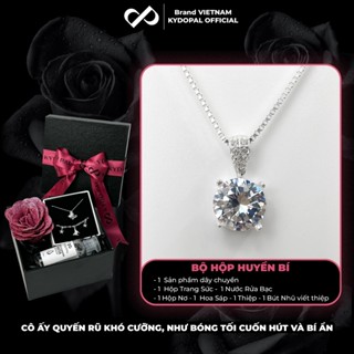 Dây chuyền bạc KYDOPAL cá tính đính đá trang sức bạc nữ cao cấp - 9C2