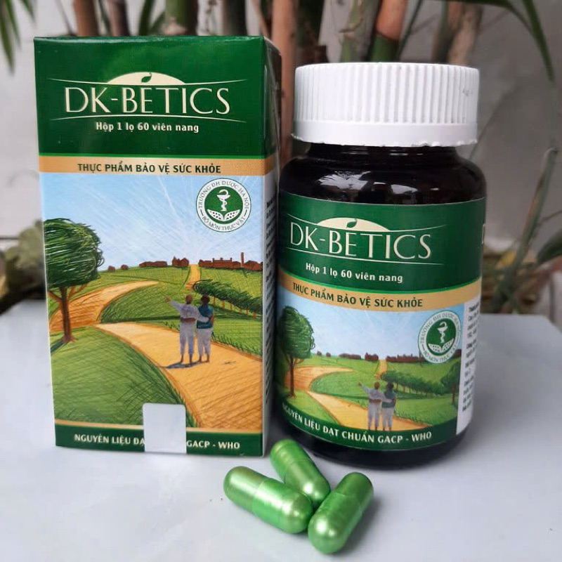 [CHÍNH HÃNG] C9544 Viên uống Dk-Betics Dkpharma hỗ trợ giảm đường huyết (Lọ 60 Viên) HHANH PHARMA