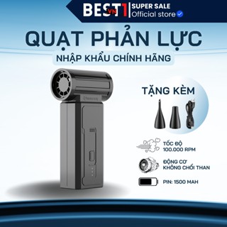 Quạt Phản Lực Máy Thổi Cầm Tay Mini Booster W01 Siêu Mạnh