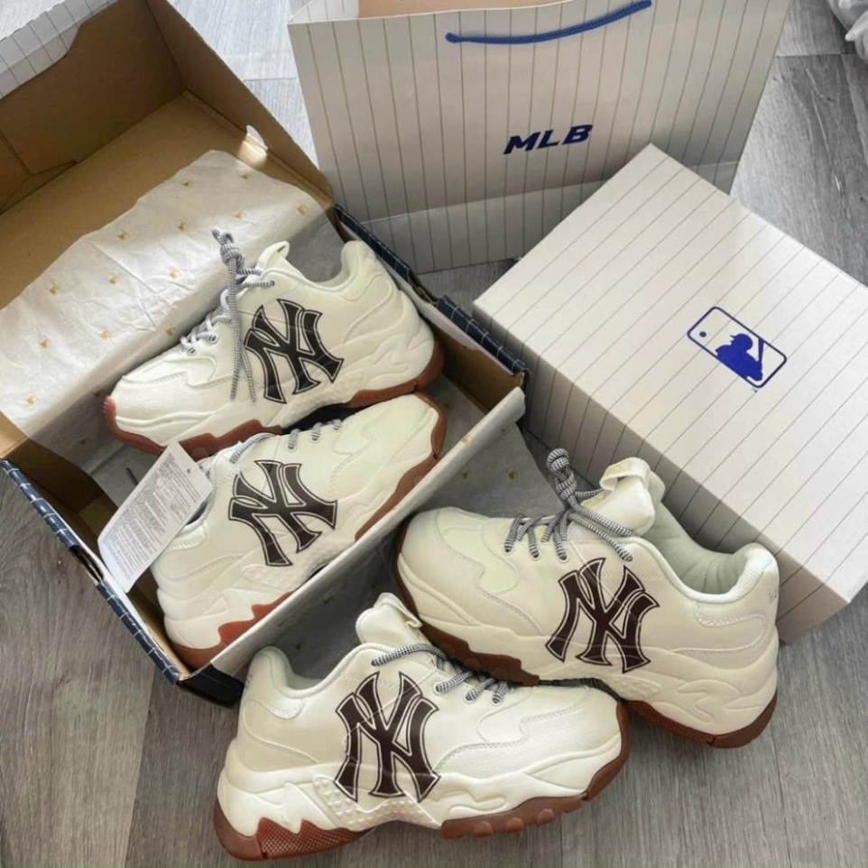 [FLASH SALE] Giày 𝐌𝐋𝐁 Boston, NY, LA bản mới. Giày MLB đế liền bản đẹp chuẩn QC đế cao 5cm tôn dáng Full size