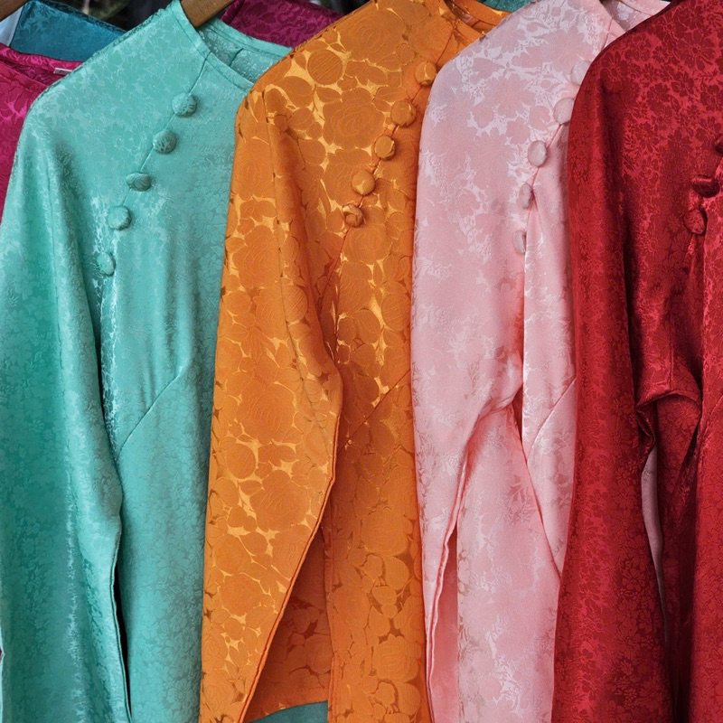 Gấm cổ tròn cao cấp siêu mềm , co dãn cho chị em mặc nhóm , đồng phục bao giá thị trường ✔️ | BigBuy360 - bigbuy360.vn