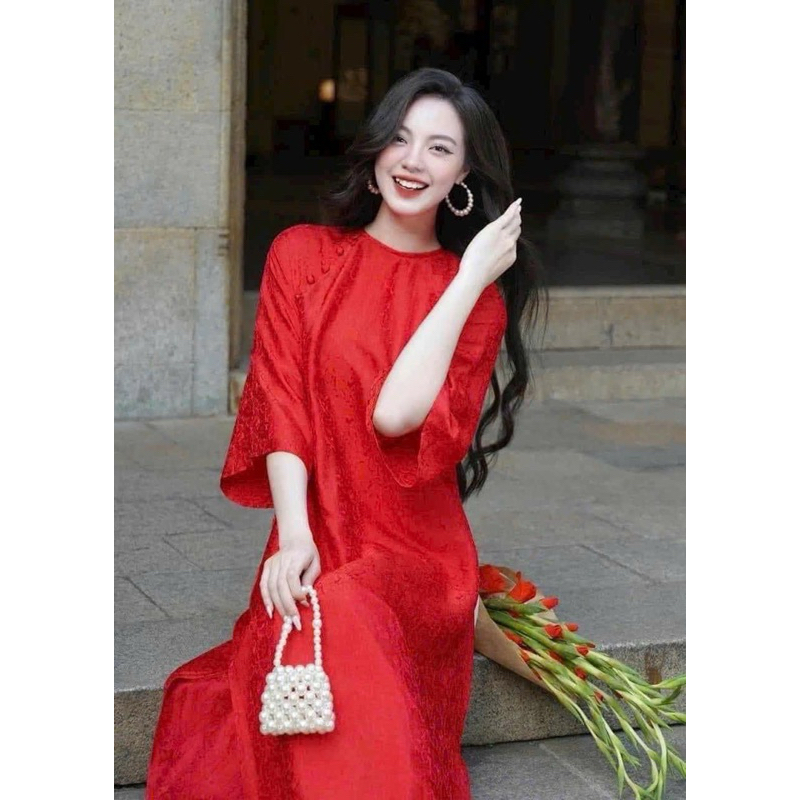 Gấm cổ tròn cao cấp siêu mềm , co dãn cho chị em mặc nhóm , đồng phục bao giá thị trường ✔️ | BigBuy360 - bigbuy360.vn