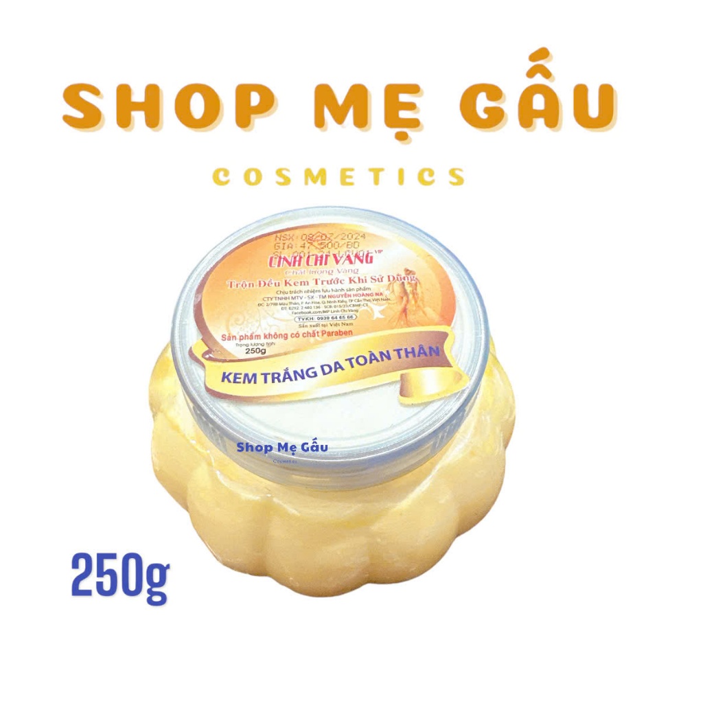 Kem trái Bí Linh chi vàng 250g( new)