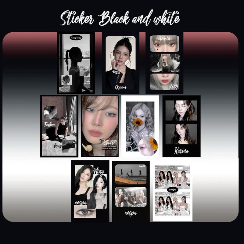 Sticker niêm phong 100c aespa