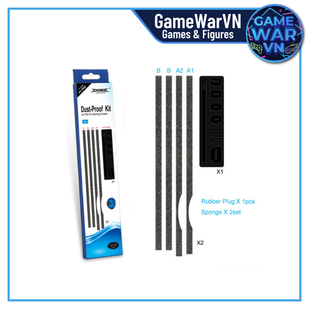 Kit Chắn Bụi Cho Máy PS4 Pro - Dobe