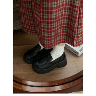 Giày loafer KICHI đế cao 6cm basic giày da nữ giày đốc oxford đi học đi làm đi chơi phong cách ulzzang dễ phối đồ 88-11