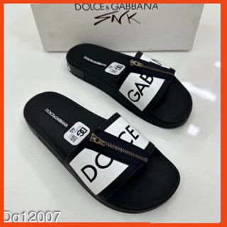 Dép lê nam D.G mix khóa chéo , Dép Dolce Khóa Zip đế cao su cao cấp chất lượng 95T