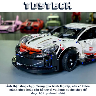 [Bản VIP] Mô hình lắp ráp siêu xe oto Poshe 911 Tỷ Lệ 1:10 với 1642 PCS đồ chơi thông minh TDSTECH