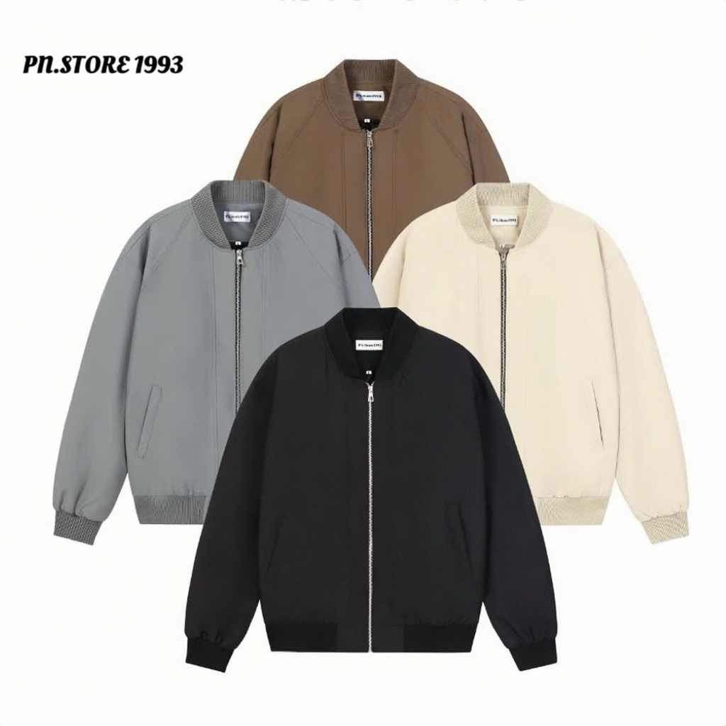 Áo Khoác Bomber Dù Hai Lớp Chống Nước Cản Gió Chống Tia UV Menwear Jacket PN.STORE 1993 - Menswear