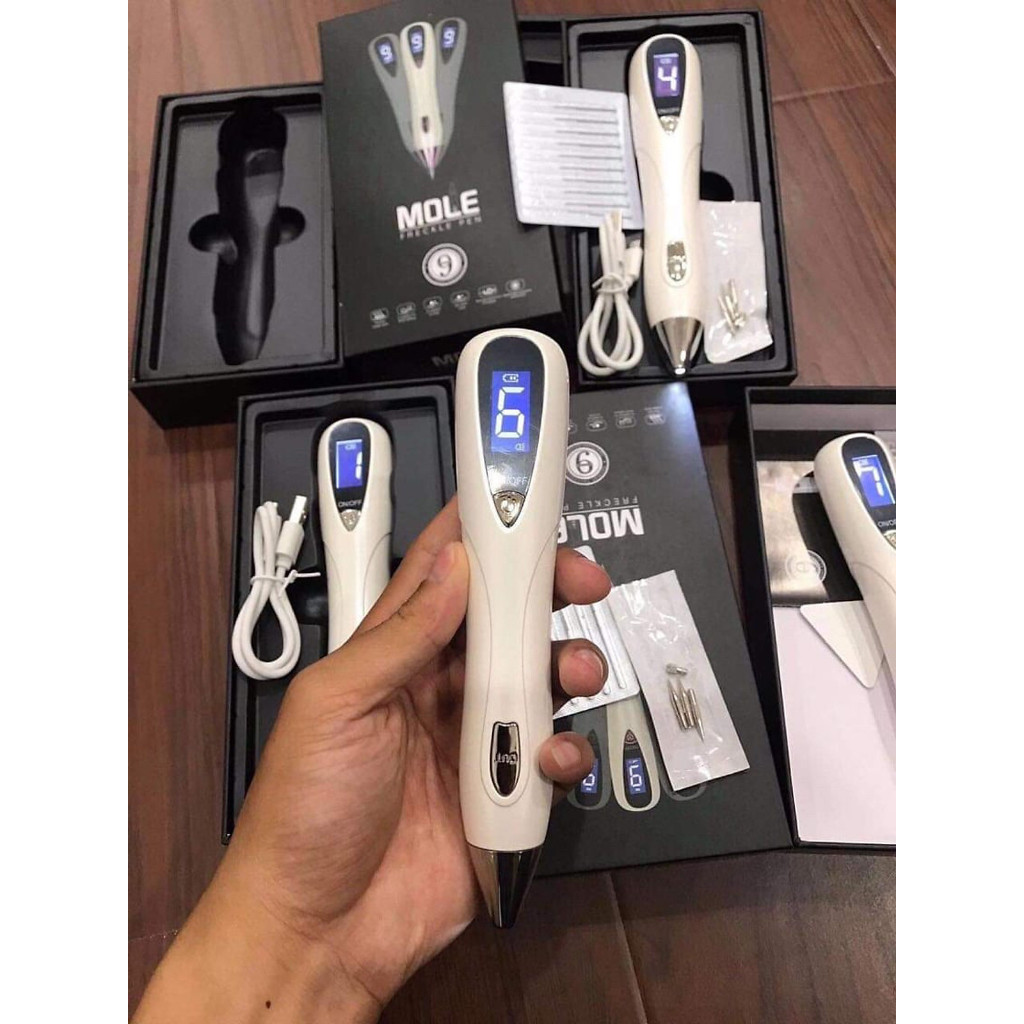 Máy Đốt Nốt Ruồi 9 Cấp Độ Có Đèn Hỗ Trợ (Hộp Đen)