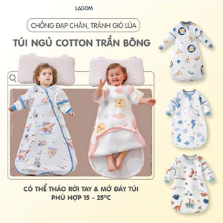   Hàng Có Sẵn  Túi Ngủ Cho Bé Cotton Trần Bông Ấm Áp Dạng Áo  Video + Ảnh Thật  