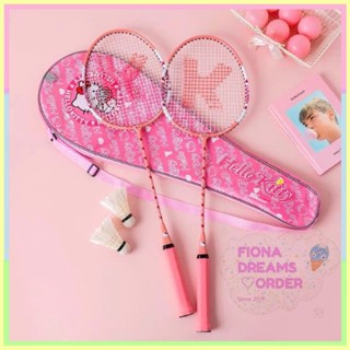  💗  ORDER  BỘ VỢT CẦU LÔNG HELLO KITTY chính hãng Disney _ tặng kèm cầu lông Hello Kitty cho người lớn 