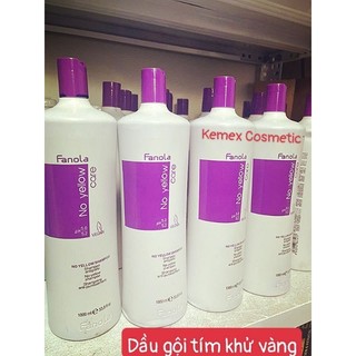   HÀNG CHÍNH HÃNG  DẦU GỘI TÍM GIỮ MÀU THỜI TRANG KHỬ VÀNG FANOLA 1000ML 