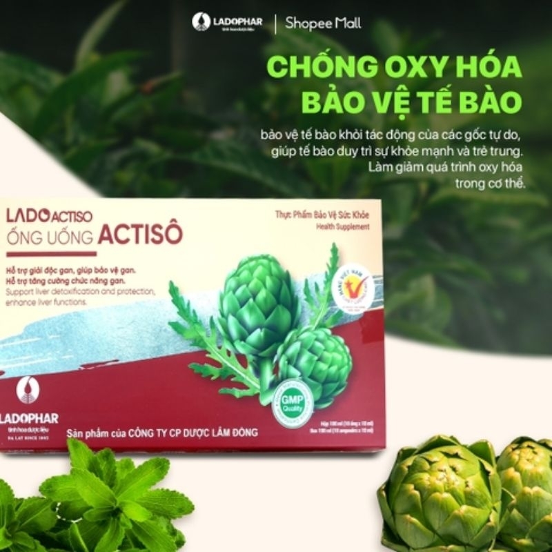 ỐNG UỐNG ATISO LADOPHAR ĐÀ LẠT