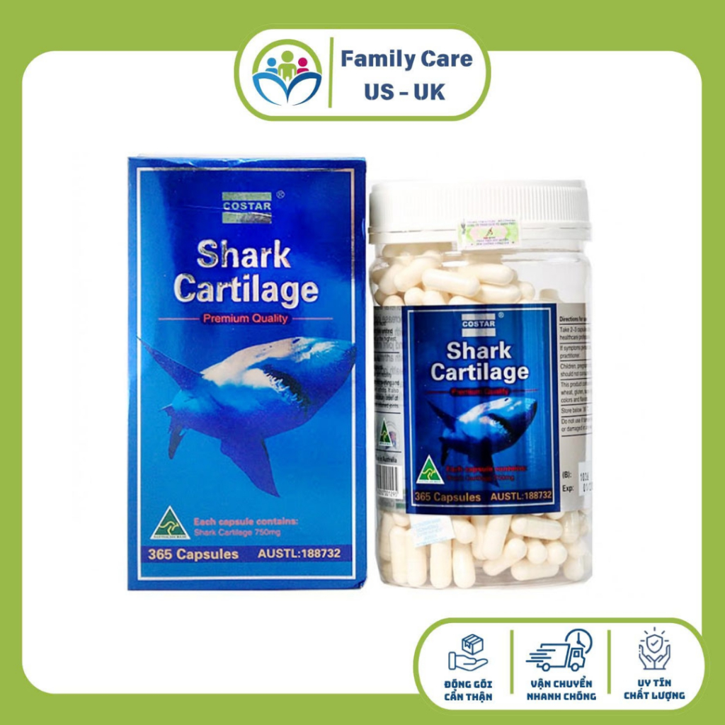 Sụn cá mập Costar Shark Cartilage 365 viên