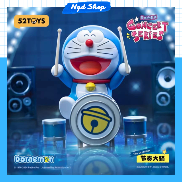 (1 set 8 box) Blindbox Doraemon Concert Series, Mô Hình Doraemon Chính Hãng 52Toys Nguyên Seal Full 
