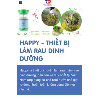 Thiết bị làm rau mầm Happy