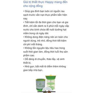 Thiết bị làm rau mầm Happy