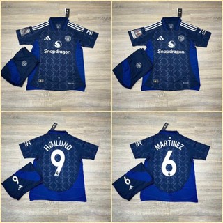  Bộ Quần Áo Bóng Đá CLB Manchester United Áo Đá Banh MU sân khách 2024 2025 - Chuẩn Thi Đấu - Vải Polyester Gai Thái 