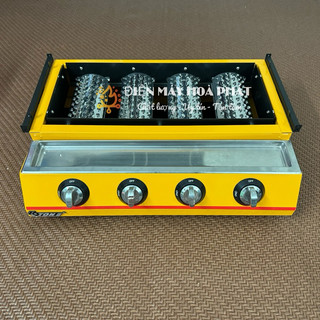 Bếp nướng ga 4 họng - bếp nướng bbq bằng gas 4 đầu đốt et-k222
